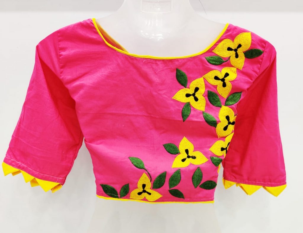 embroidery design for blouse