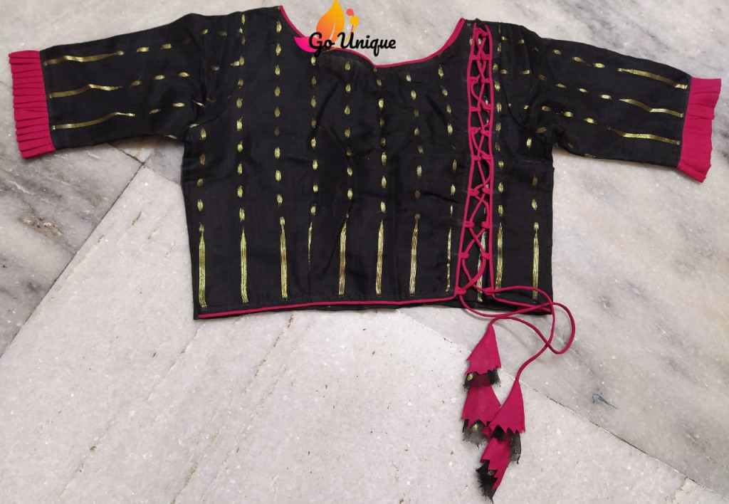 latest blouse designs for back to look Gorgeous